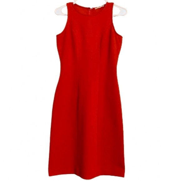 Gianni Bini Dresses & Skirts - Gianni Bini Women’s Vibrant Orange Sheath Textured Dress w/ Cutout Back Sz-XS